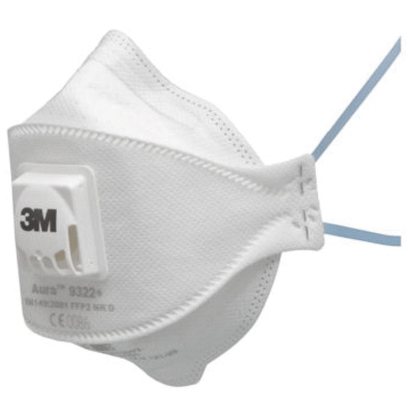 3M Aura 9322+ stofmasker FFP2 NR D met uitademventiel
