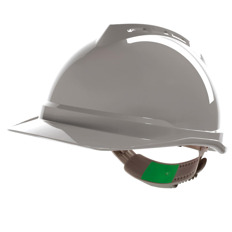 MSA V-Gard 500 ongeventileerde veiligheidshelm met Push-Key binnenwerk