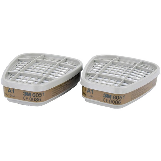 [49605100] 3M 6051 gas- en dampfilter A1