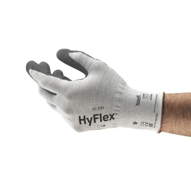 [19017708] Ansell Hyflex 11-731 wit/grijs, maat 8