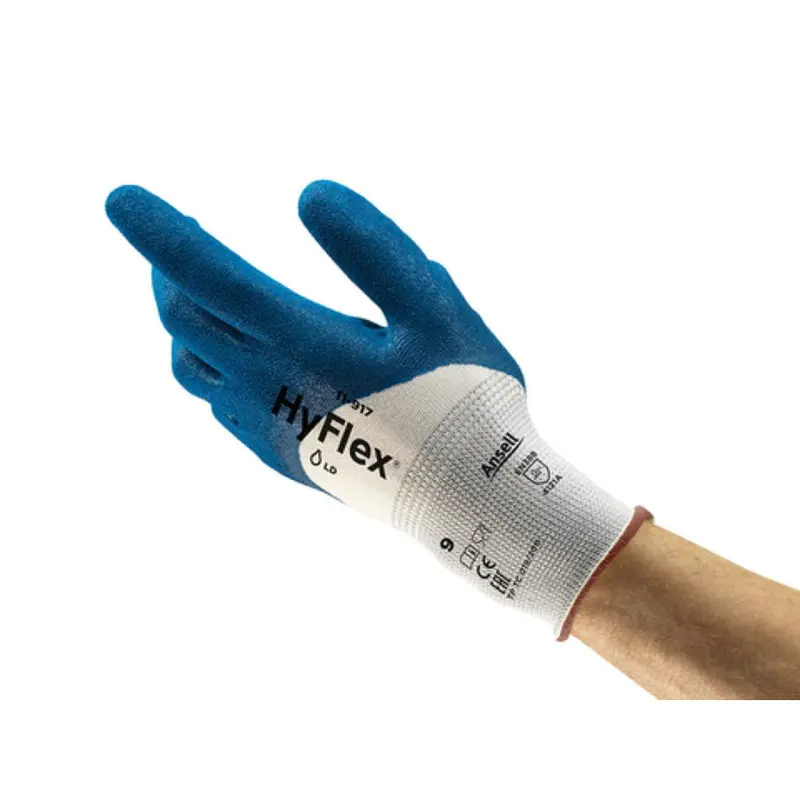 [19015008] Ansell Hyflex 11-917 blauw nitril, maat 8